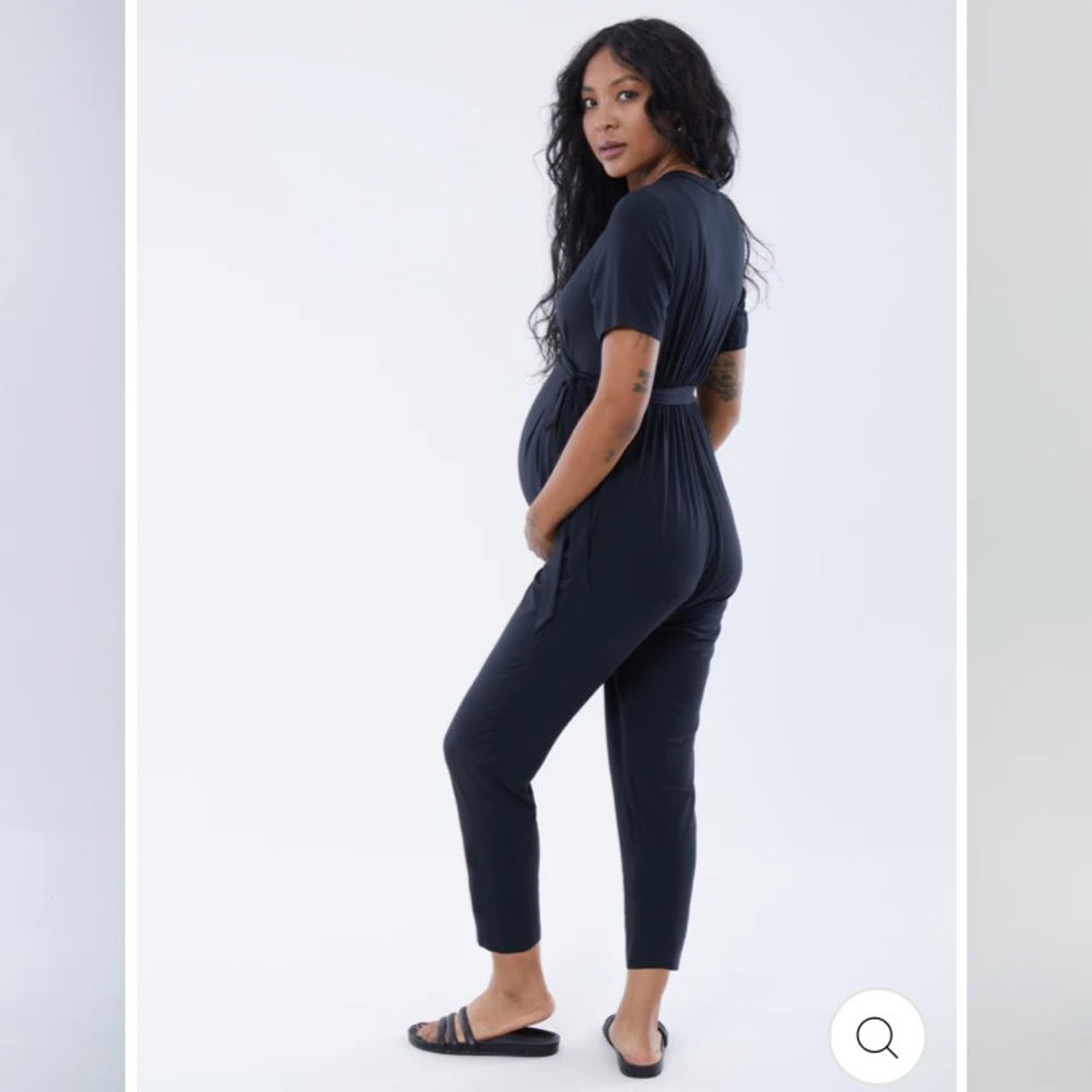 Ingrid+Isabel EveryWear Short Sleeve Jumpsuit Pregnancy Postpartum